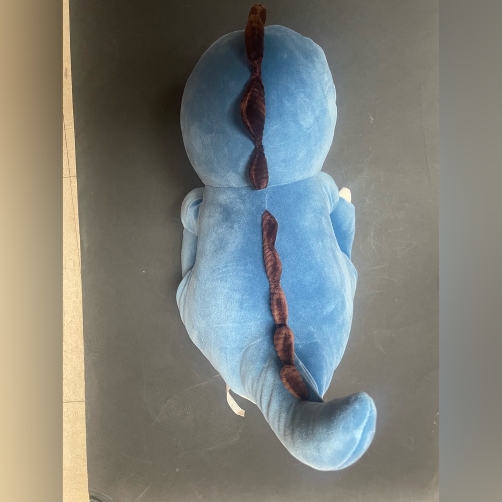 Soft Cuddly Plush Blue Dinosaur - Picture 6 of 8